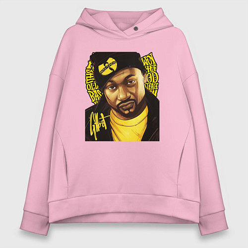 Женское худи оверсайз Ghostface Killаh / Светло-розовый – фото 1
