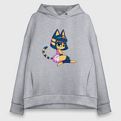 Толстовка оверсайз женская Ankha мумий, цвет: меланж