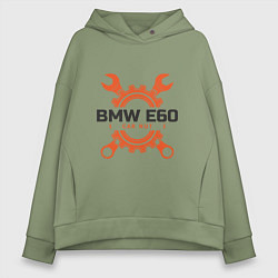 Толстовка оверсайз женская BMW E60, цвет: авокадо
