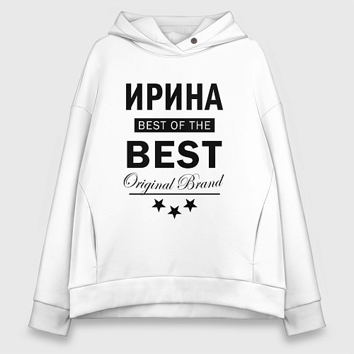 Женское худи оверсайз ИРИНА BEST OF THE BEST / Белый – фото 1