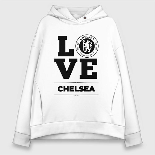 Женское худи оверсайз Chelsea Love Классика / Белый – фото 1