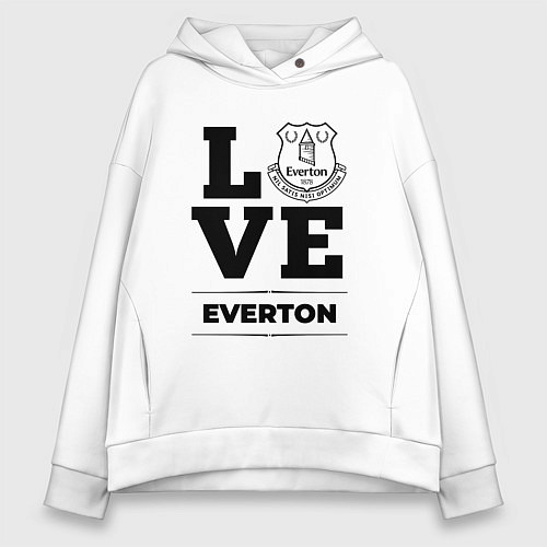 Женское худи оверсайз Everton Love Классика / Белый – фото 1