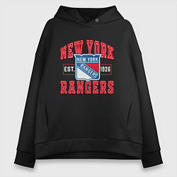 Женское худи оверсайз NY RANGERS NHL НЬЮ-ЙОРК РЕЙНДЖЕРС