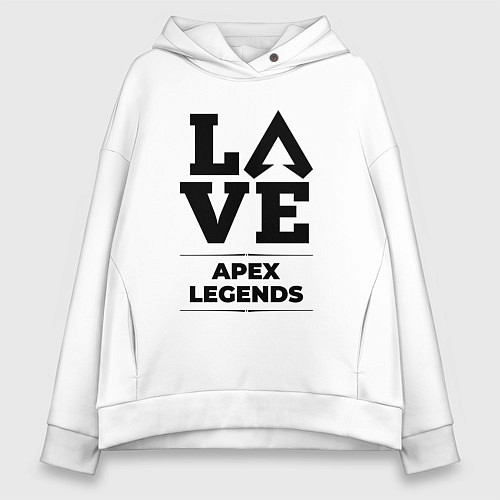 Женское худи оверсайз Apex Legends Love Classic / Белый – фото 1