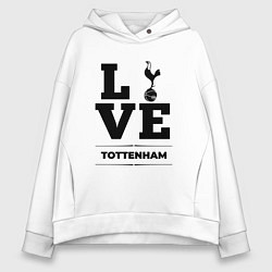 Толстовка оверсайз женская Tottenham Love Классика, цвет: белый