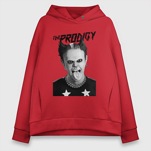 Женское худи оверсайз Firestarter - The prodigy / Красный – фото 1