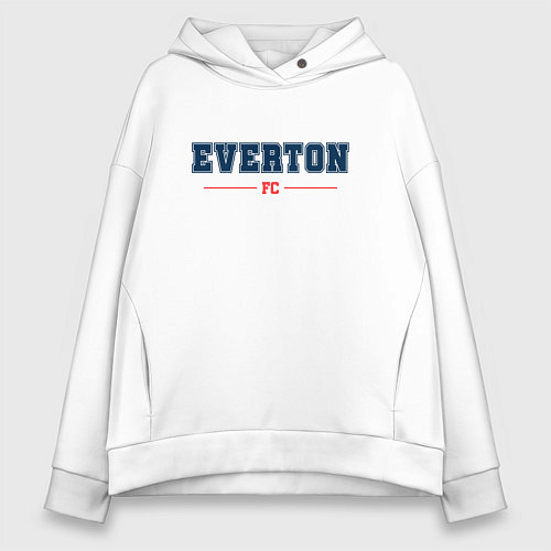 Женское худи оверсайз Everton FC Classic / Белый – фото 1