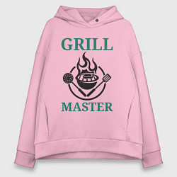 Женское худи оверсайз Гриль мастер текст Grill master