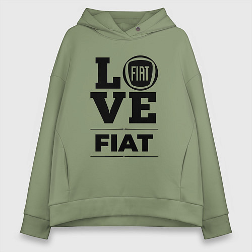 Женское худи оверсайз Fiat Love Classic / Авокадо – фото 1