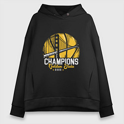 Толстовка оверсайз женская Golden State - Champs, цвет: черный