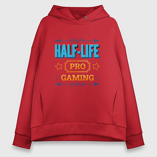 Женское худи оверсайз Игра Half-Life PRO Gaming / Красный – фото 1