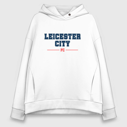 Женское худи оверсайз Leicester City FC Classic / Белый – фото 1