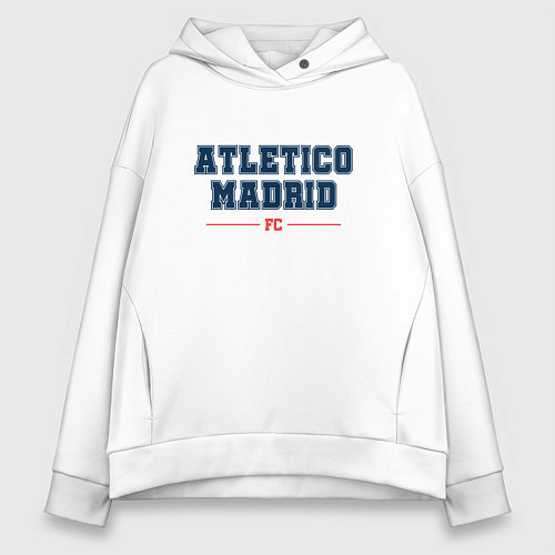 Женское худи оверсайз Atletico Madrid FC Classic / Белый – фото 1