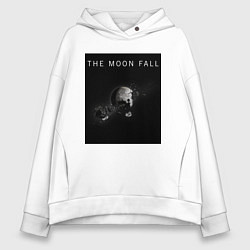 Толстовка оверсайз женская The Moon Fall Space collections, цвет: белый