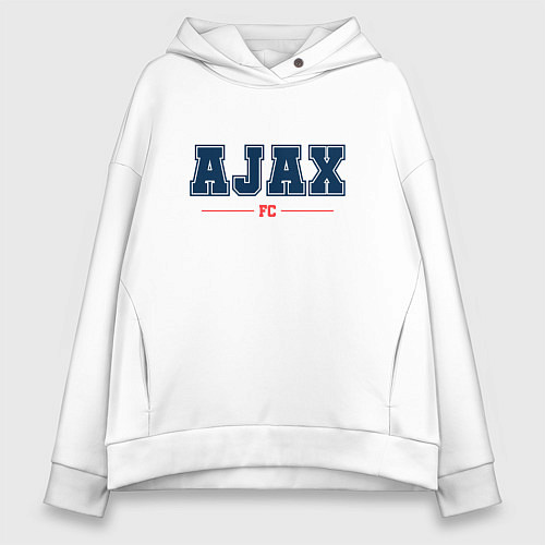 Женское худи оверсайз Ajax FC Classic / Белый – фото 1