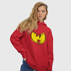 Толстовка оверсайз женская Style Wu-Tang, цвет: красный — фото 2