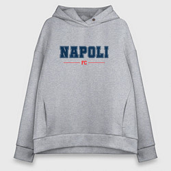 Толстовка оверсайз женская Napoli FC Classic, цвет: меланж