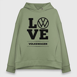 Толстовка оверсайз женская Volkswagen Love Classic, цвет: авокадо