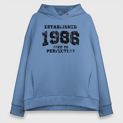 Женское худи оверсайз Создано в 1986 году и доведено до совершенства / Мягкое небо – фото 1