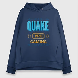 Толстовка оверсайз женская Игра Quake pro gaming, цвет: тёмно-синий