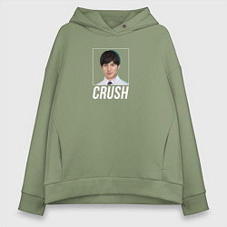 Толстовка оверсайз женская Сэм Crush, цвет: авокадо