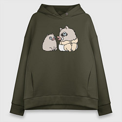 Женское худи оверсайз Малыш иноске