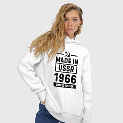 Толстовка оверсайз женская Made in USSR 1966 limited edition, цвет: белый — фото 2