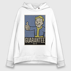 Толстовка оверсайз женская Vault guarantee boy, цвет: белый