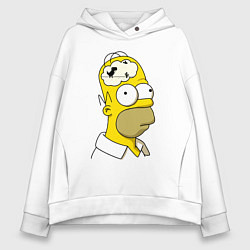Женское худи оверсайз Гомер Симпсон - нет подключения к интернету