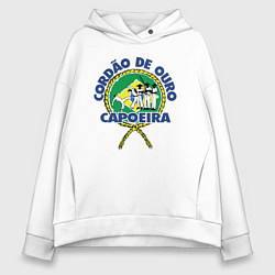 Женское худи оверсайз Cordao de ouro Capoeira flag of Brazil
