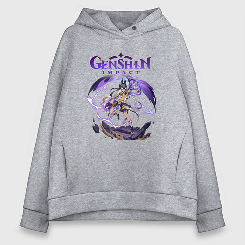 Женское худи оверсайз Сайно Геншин Импакт / Меланж – фото 1