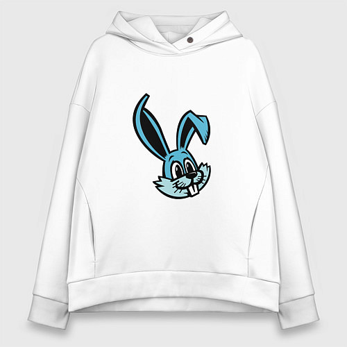 Женское худи оверсайз Blue Bunny / Белый – фото 1