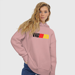Толстовка оверсайз женская VAGODROCH, цвет: пыльно-розовый — фото 2