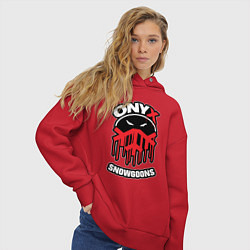 Толстовка оверсайз женская Onyx - snowgoons, цвет: красный — фото 2