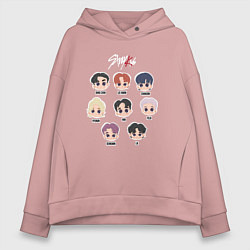 Женское худи оверсайз Stray Kids Chibi
