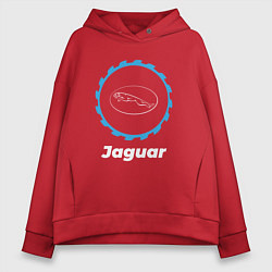 Толстовка оверсайз женская Jaguar в стиле Top Gear, цвет: красный