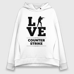 Женское худи оверсайз Counter Strike love classic