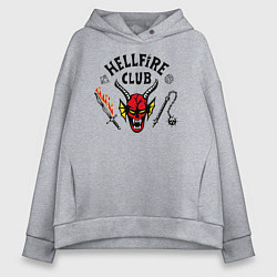 Женское худи оверсайз Hellfire сlub art
