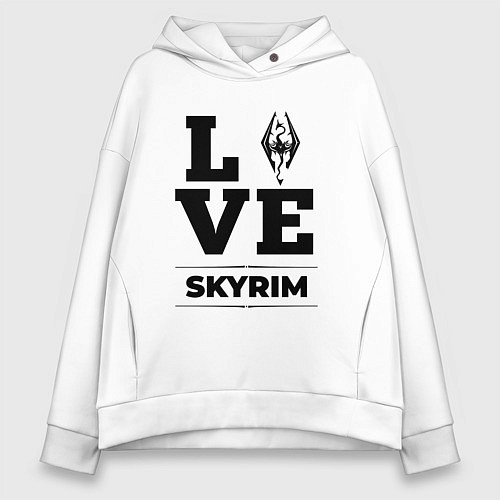 Женское худи оверсайз Skyrim love classic / Белый – фото 1