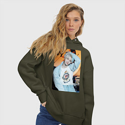 Толстовка оверсайз женская Felix Circus, цвет: хаки — фото 2