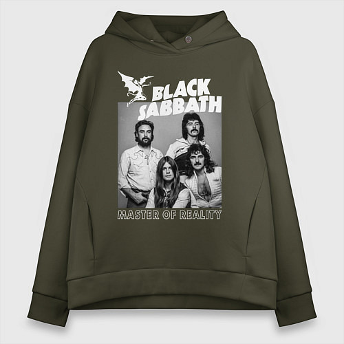 Женское худи оверсайз Black Sabbath rock / Хаки – фото 1