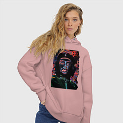 Толстовка оверсайз женская Эрнесто Че Гевара - cool dude, цвет: пыльно-розовый — фото 2