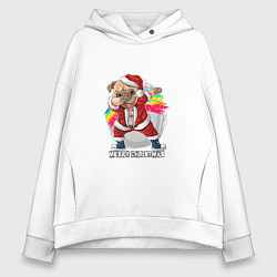 Женское худи оверсайз Dog christmas