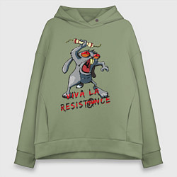 Женское худи оверсайз La resistance