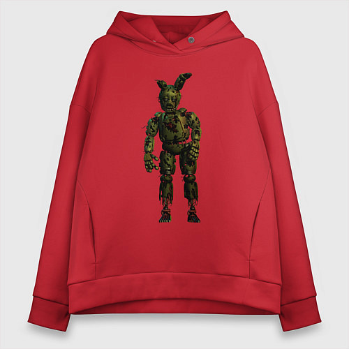 Женское худи оверсайз Springtrap / Красный – фото 1