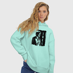 Толстовка оверсайз женская Joel - The last of us, цвет: мятный — фото 2