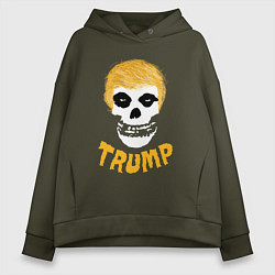 Толстовка оверсайз женская Misfits Trump, цвет: хаки