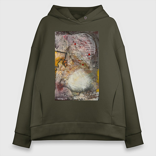 Женское худи оверсайз Autumn / Хаки – фото 1