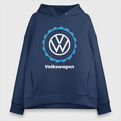 Толстовка оверсайз женская Volkswagen в стиле Top Gear, цвет: тёмно-синий