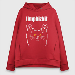 Женское худи оверсайз Limp Bizkit rock cat